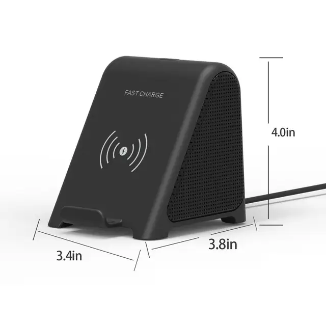 Wireless Charger with Bluetooth Speaker 2 in 1 Audio Player 10 W 7 5 W 5W