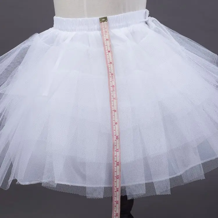 Детская белая балетная юбка-пачка для девочек от 3 до 10 лет, фатиновая короткая кринолиновая юбка для невесты, Нижняя юбка для маленьких девочек, платье-пачка