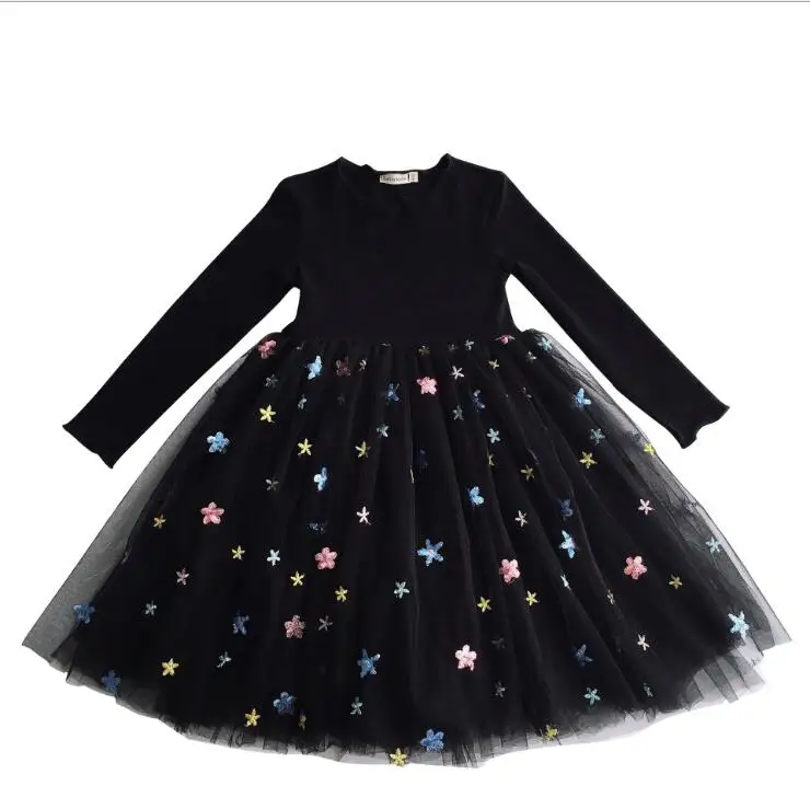2019 New Children Baby Cotton Star Mesh Dresses Girls Princess Sweet Clothes 6 pcs/lot Wholesale | Детская одежда и обувь