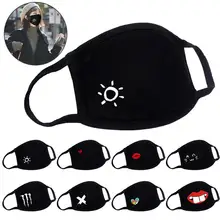 Простая мультяшная маска для рта, креативная Милая хлопковая Пыленепроницаемая маска для лица, маска для рта, аксессуары для одежды для улицы