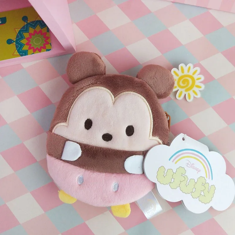 New Anime Cartoon  Plush Purse Wallet Black Cat Pikachu Mouse Bear Coal Seasame Street Anpanman Baikinman Mike Coin Bag (3)