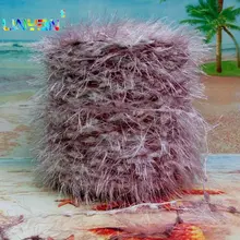 2 шт. * 250 г пряжа с яркими перьями для вязания модная шерстяная