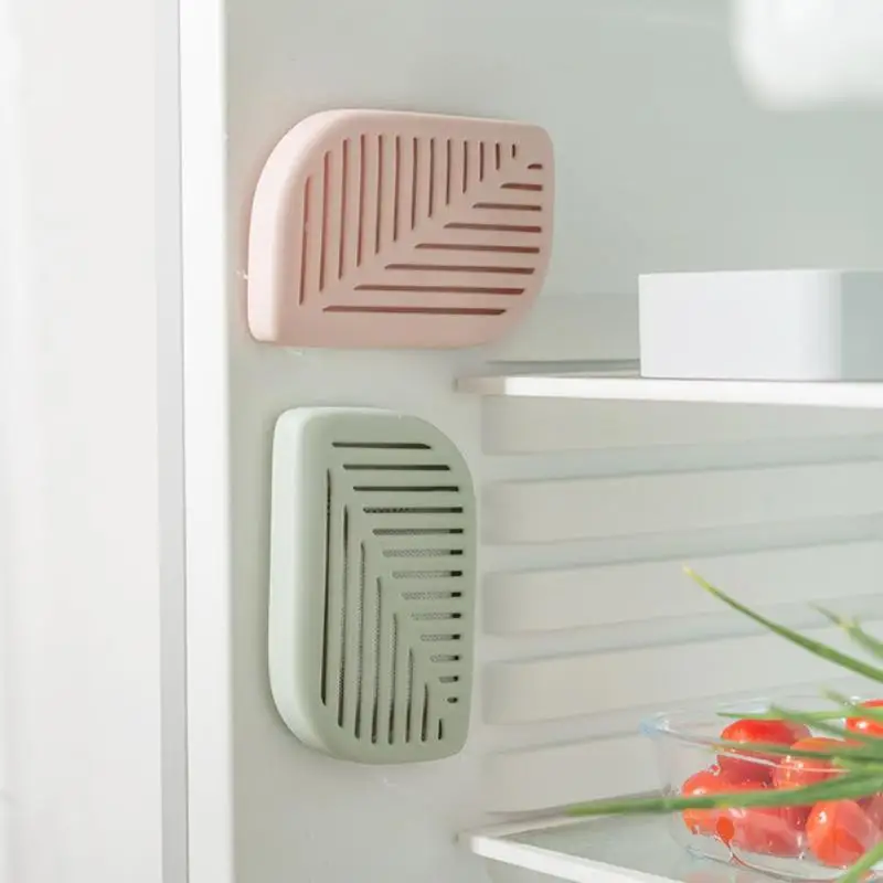 

Shape Green Absorber box Freshener Smell Fresh Charcoal Color Fridge Leaf Eliminate Odors Air Purifier Refrigerator Deodorizer