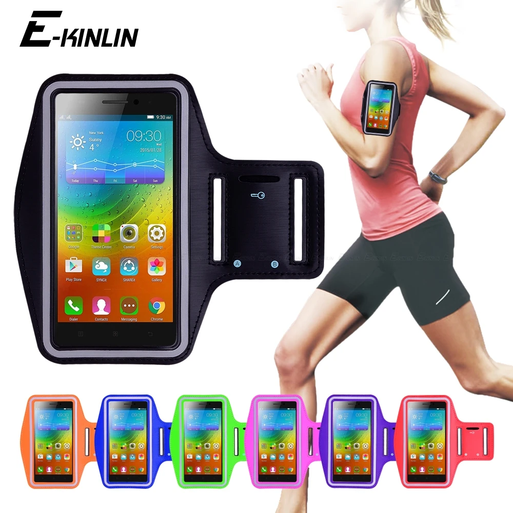Running Gym Cycling Sport Phone holder Bag Cover For Lenovo A6000 A6600 A7000 A Plus A5000 A6800 A6010 A7700 A7010 Arm Band Case | Мобильные