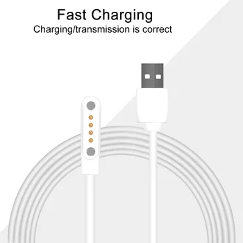 

Stable Strong Accessories Universal Convenient Adapter For Smart Watch 4 Pin Magnetic Portable USB Power Charging Cable Suction