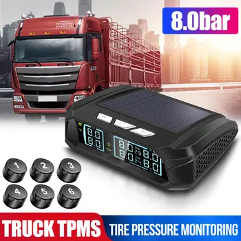 

Tire Pressure Monitoring Tire Pressure Monitoring System 2020 Tire Pressure Alarm 8.0bar Truck 6PCS Sensor TPMS New