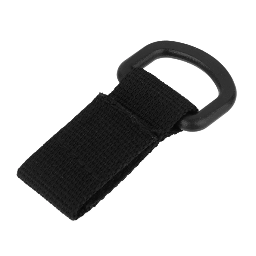 Black Лямки Рюкзак с карабином Molle ремень клип Quickdraw комплект дорожная сумка ремень застежка открытый бушкрафт Тактический повесить лагерь прикрепить - Цвет: Black