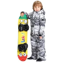 Зимний костюм для детей, лыжный комбинезон костюмы для детей ясельного возраста, зимняя Лыжная куртка для девочек и Комбинезон из водонепроницаемого материала катание на сноуборде и лыжах зимняя куртка