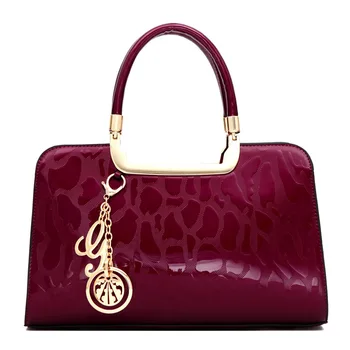 

2020 Summer European and American Fashion Bright Leather Handbag Ladies Bag