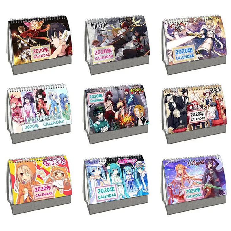 Аниме изысканный календарь 2020 настольный высокой четкости двойной ежедневник