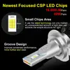 Lampe de voiture, 2 pièces, 18000LM 80W H4 H7 ampoules de phares Led, H1 H3 H11 9005 HB3 9006 HB4 Canbus Auto 6500K 12V ► Photo 2/6
