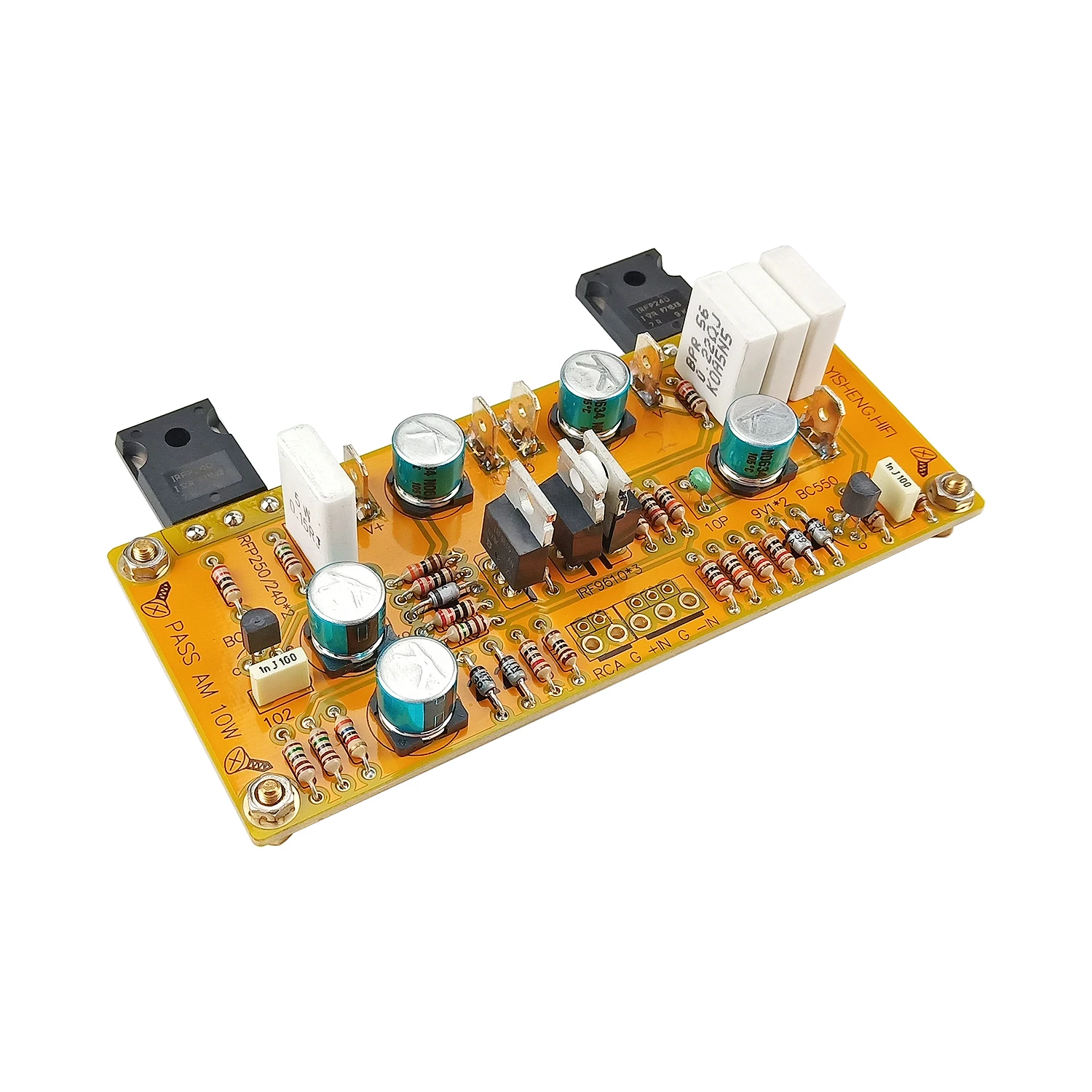 Amplificadora de Potência de Terminal Entrada a Balanceamento Pass Placa Único Irfp250 Irf9610 2 Peças am 10w - Image 3