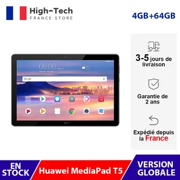 

Global Version Huawei MediaPad T5 4GB 64GB Tablet PC 10.1" 1080p Full HD 5100 mAh Support microSD Card Dual Speakers Android 8.0