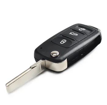 

XZCFOR Flip Folding Remote Car Key Fob For Volkswagen VW Tiguan GOLF PASSAT Polo Jetta Beetle Hella 434MHz ID48 Chip 5K0837202AD