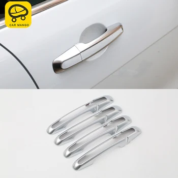 

CARMANGO For Jaguar XE 2018 4pcs Auto Car-styling Door handle cover trim frame Stickers Covers Exterior Accessories
