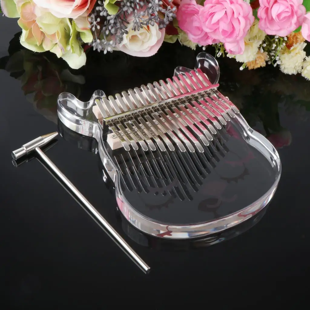 2020 New Kalimba 17 Key Thumb Piano Mahogany w/ Bag Learning Booklet Accessories Kalimba Instrument Set for Adults Music Book