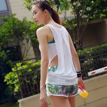 Стиль, летний Быстросохнущий Спортивный жилет, женский жилет для фитнеса с открытой спиной V1403