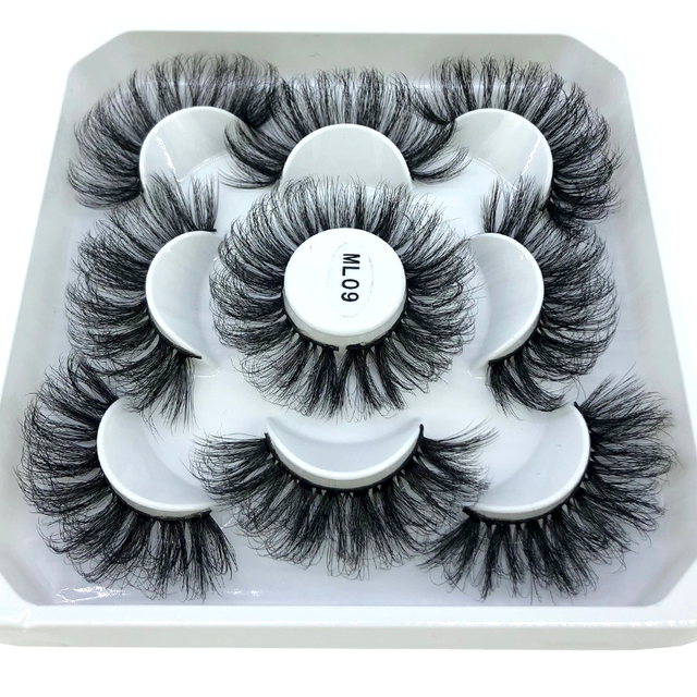 5 pairs natural false eyelashes fake lashes long makeup 3d mink eyelashes eyelash extension mink eyelashes for beauty