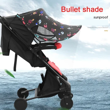 

Easy Installation Awning Umbrella Canopy For Baby Stroller Sun Shade Waterproof Universal UV Protection Pushchair Cap Car Tent
