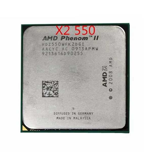 Процессор AMD Phenom II X2 550 3 1 ГГц сокет AM3 938-pin 80 Вт двухъядерный м настольный процессор