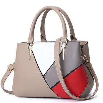 

Contact Color Women Leather Bag Handbag Panelled Crossbody Bag for Women 2019 Bags Sac a Main Femme Ladies Hand Bags