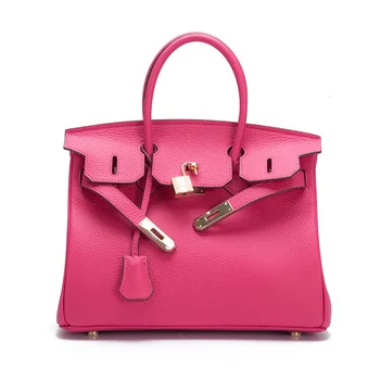 

New Fashion Woman Genuine Leather Handbags 2020 Ladies Shoulder Crossbody Bag Luxury Lock Design Famous Brand Messenger Tote Bag