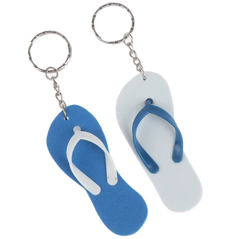 

2Pcs Boat Marine Floating Keychain Buoyant Foam Flip Flops Shaped Key Floats Key Ring Holder Kayak Fishing Slipper Outboard
