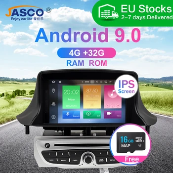 

Android 9.0 Car Stereo DVD Player GPS Glonass Navigation for Renault Megane 3 Fluence 4GB RAM Video Multimedia Radio headunit