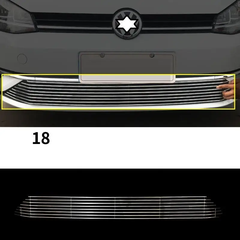Modified Upgraded Exterior Auto Mouldings Protecter Parts Modification Car Acessories Racing Grills