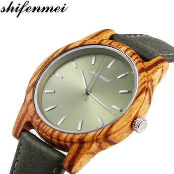 

Shifenmei Wooden Watch Women Watches 2019 Top Brand Luxury Quartz Ladies Dress Clock Wood Wristwatch for Gifts zegarek damski