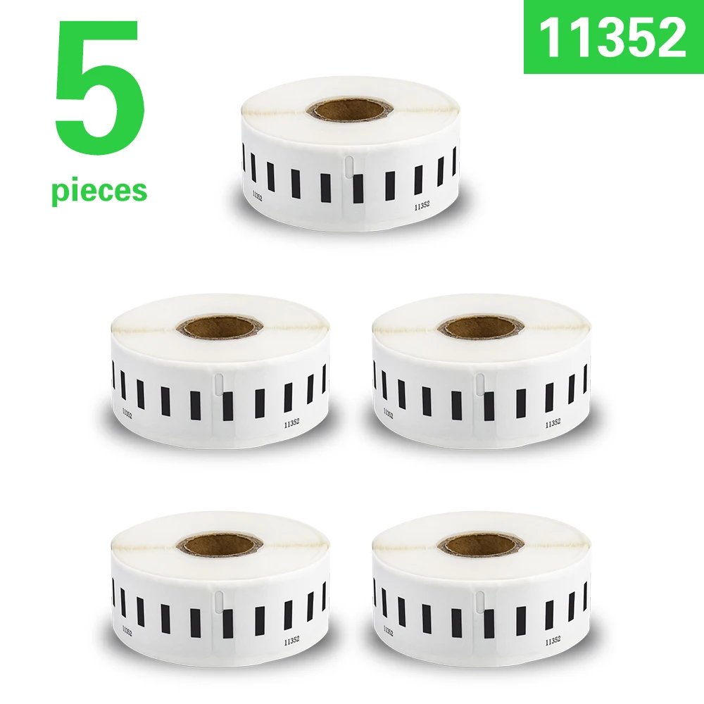 

5X 11352 Printer Label Roll Thermal Label Sticker Paper Compatible Dymo Label 25mm*54mm for Dymo LabelWriter 450 LW450 Turbo 4XL