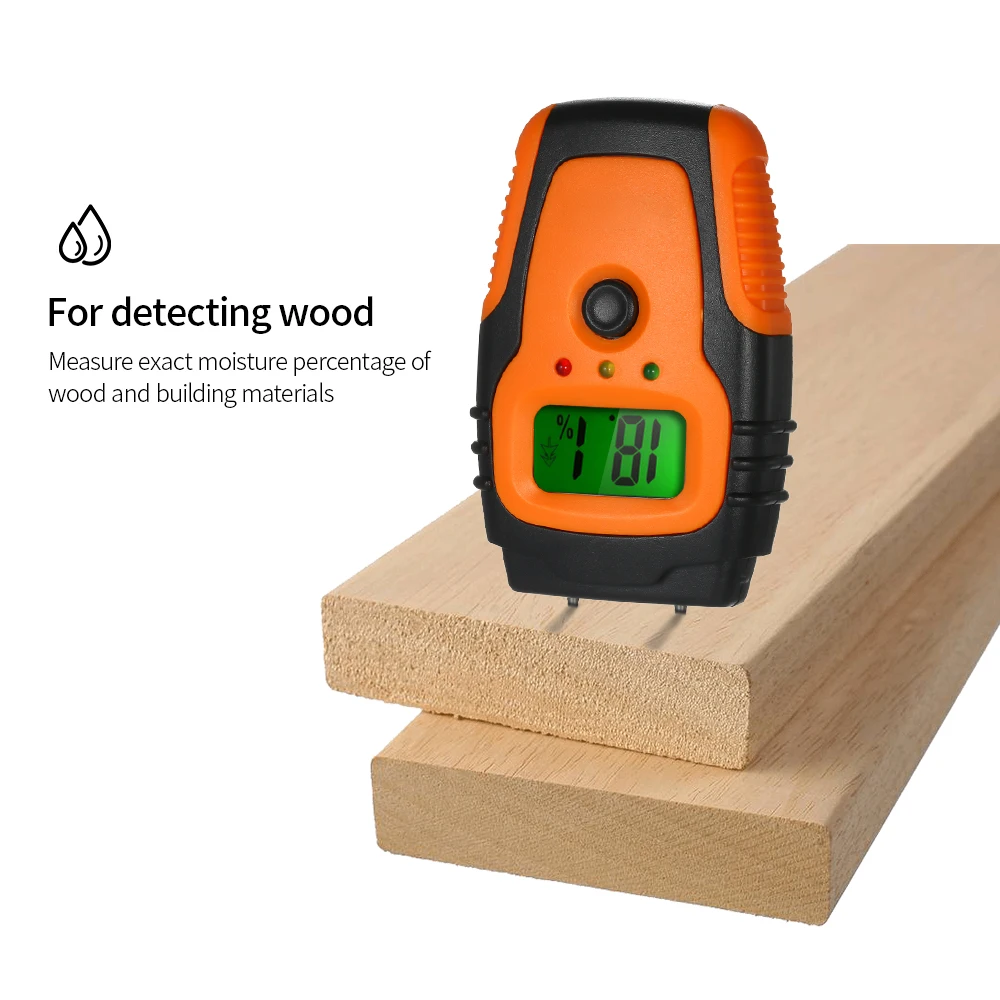 Деревянный измеритель влажности Ручной Строительный Материал гигрометр плесень для предотвращения проверки цифровой датчик влажности для настенной напольной мебели
