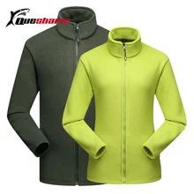 QUESHARK, мужская, Женская флисовая куртка, теплая, для спорта на открытом воздухе, ветрозащитная, на молнии, пальто, для походов, кемпинга, походов, куртки размера плюс