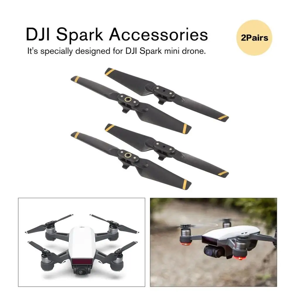 2 пары FPV складной CW CCW Замена пропеллеров лезвия реквизит для DJI Spark RC Дрон аксессуары Запчасти наборы