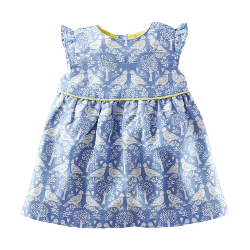 Little maven Dress Летнее платье для девочек без рукавов для новой детской детской одежды Хлопковое платье с цветочным принтом для девочек Свадебные платья - Цвет: S0713 same picture