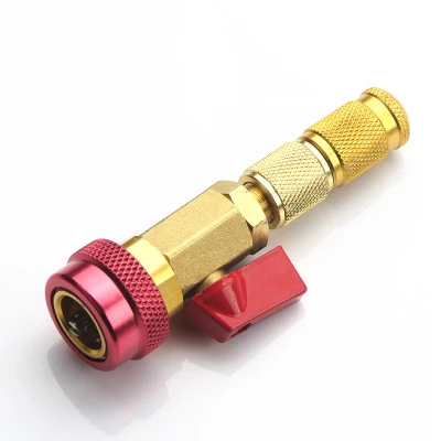 High/Low Pressure Car Air Conditioning Valve Core Repair Tool R134a Valve Core Replacement Wrench Refrigerant Freon Installer - Цвет: High pressure red