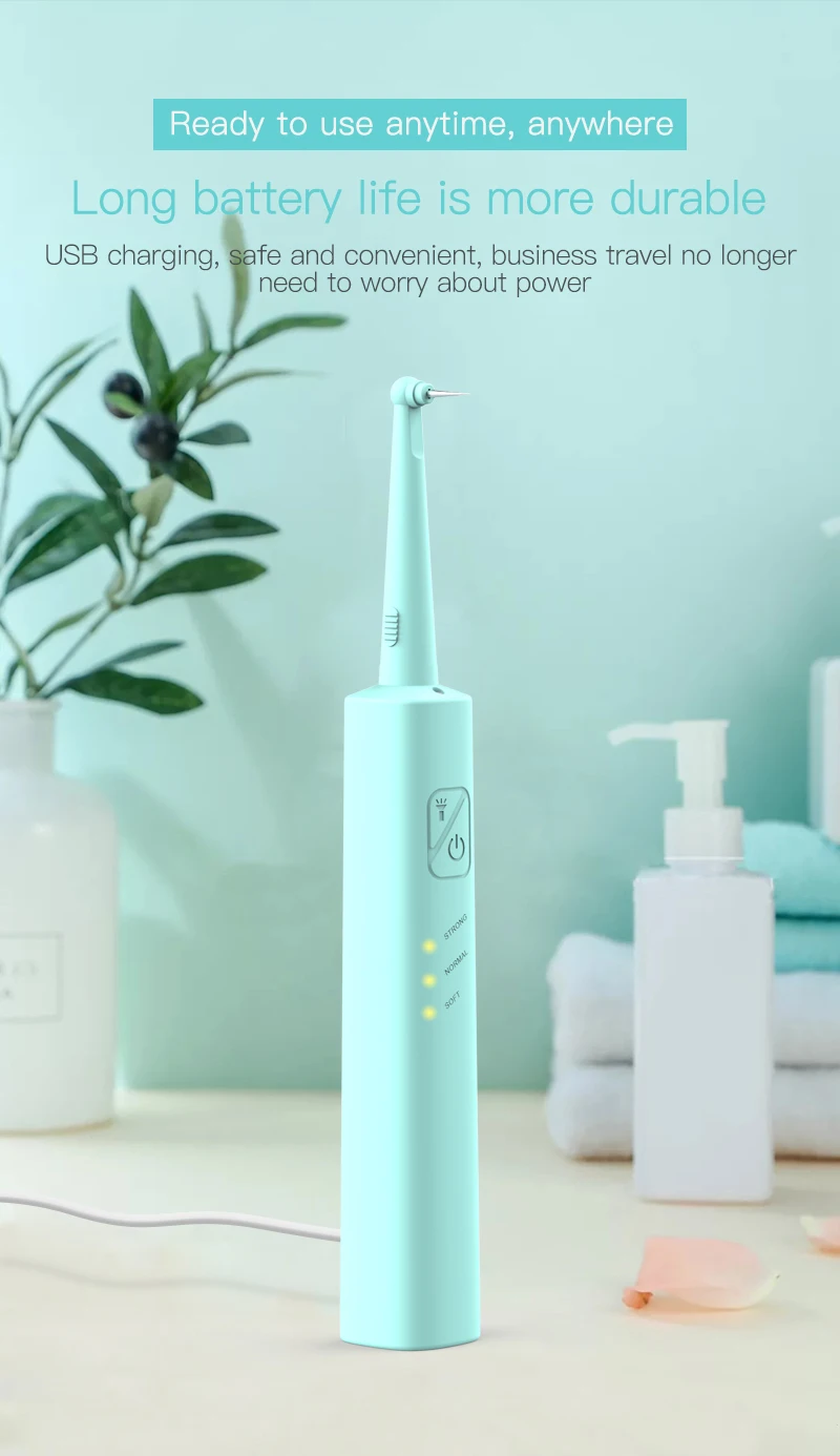 Dispositivo de Limpeza Ipx6 à Prova Scaler Dental Sônico Elétrico Portátil Ultra Irrigador Oral Dente Clareamento Dwaterproof Água Removedor Cálculo 16 Irrigadores orais