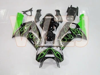 

for Kawasaki Zx6r 2003 Body Kits Ninja Zx-6r 2003 Black Green Frame Fairing Ninja Zx-6r 2003 - 2004 Fairings