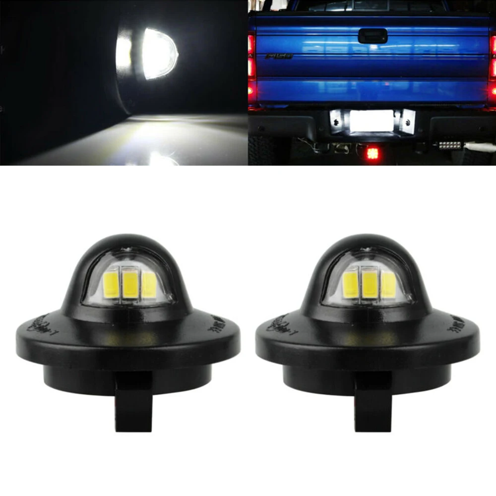 2pcs License Plate Number LED Lights For Ford F 150 1990 F250 F350 Pickup Truck Lighting Accessory