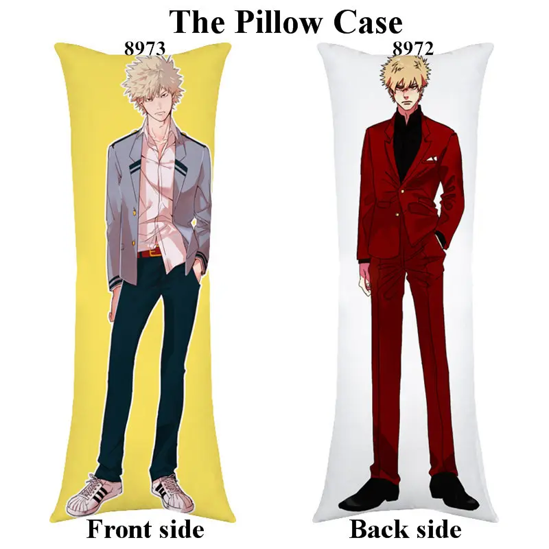 pillowcover Аниме Bakugo кацуки тело наволочка Мультфильм My Hero Academy длинная Наволочка на заказ - Цвет: pillowcover
