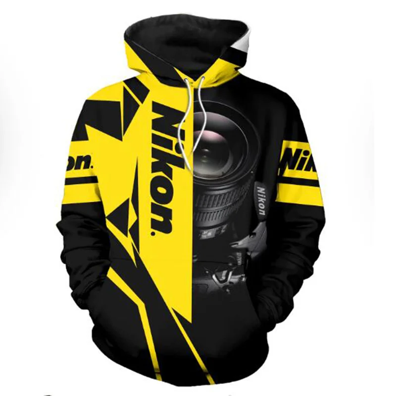 3D Camera Pattern Printed Hoodies Fashion Men's Sweatshirt Unisex Casual Zipper Jacket DYI316 | Мужская одежда