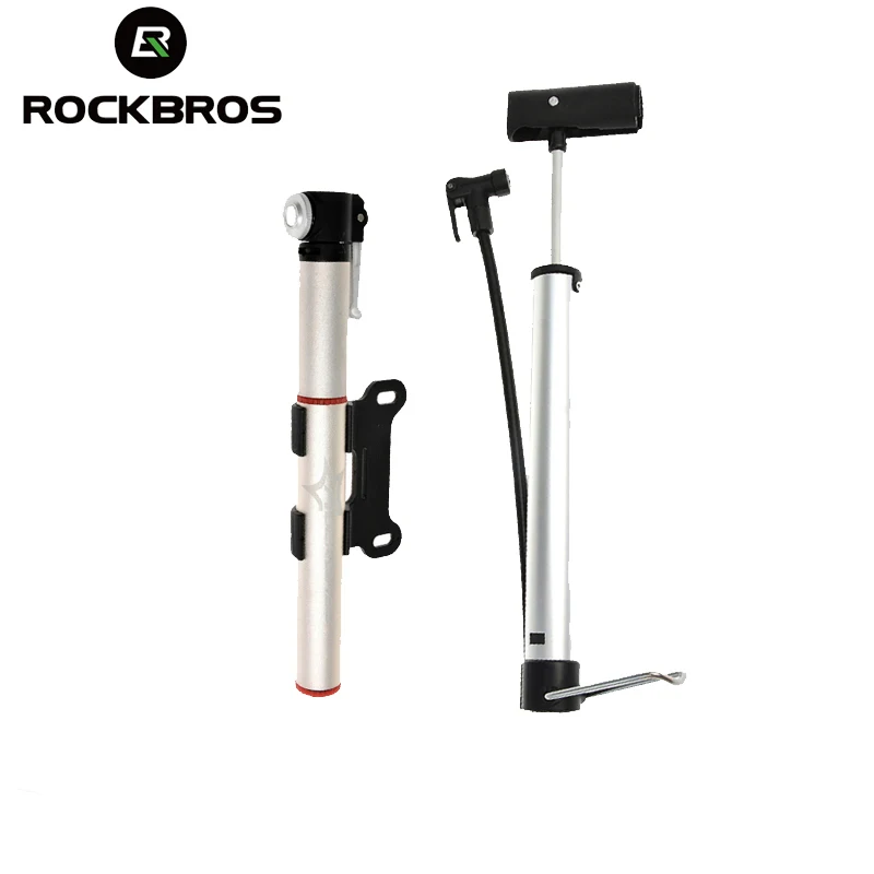ROCKBROS высокое давление алюминиевый сплав мини 120psi велосипедный насос Портативный
