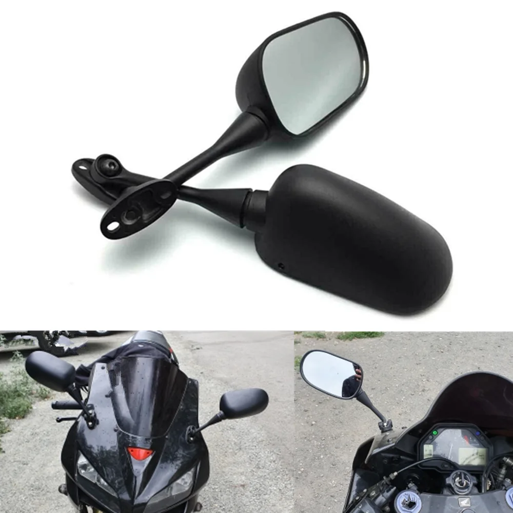 

Black Left&Right Motorcycle Rearview Mirror Side Mirrors For HONDA CBR 600 RR 2003-2014 CBR 1000 RR 2004 2005 2006 2007