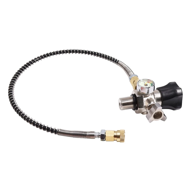 M18X1.5 Thread 4500Psi SCBA Valve Regulator Fill Station Hose for PCP Air Tank | Спорт и развлечения