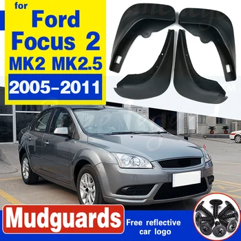

FIT FOR FORD FOCUS 2 MK2 MK2.5 SALOON SEDAN 2005-2011 MUDFLAPS MUD FLAP SPLASH GUARDS FRONT REAR FENDER 2006 2007 2008 2009 2010