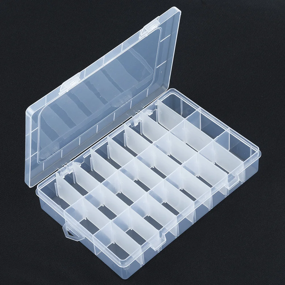 10/15/24/36Grid Compartment Organizer Plastic Box Jewelry Bead Storage Container 10/15/24/36Grid Compartment Organizer Plastic Box Jewelry Bead Storage Container