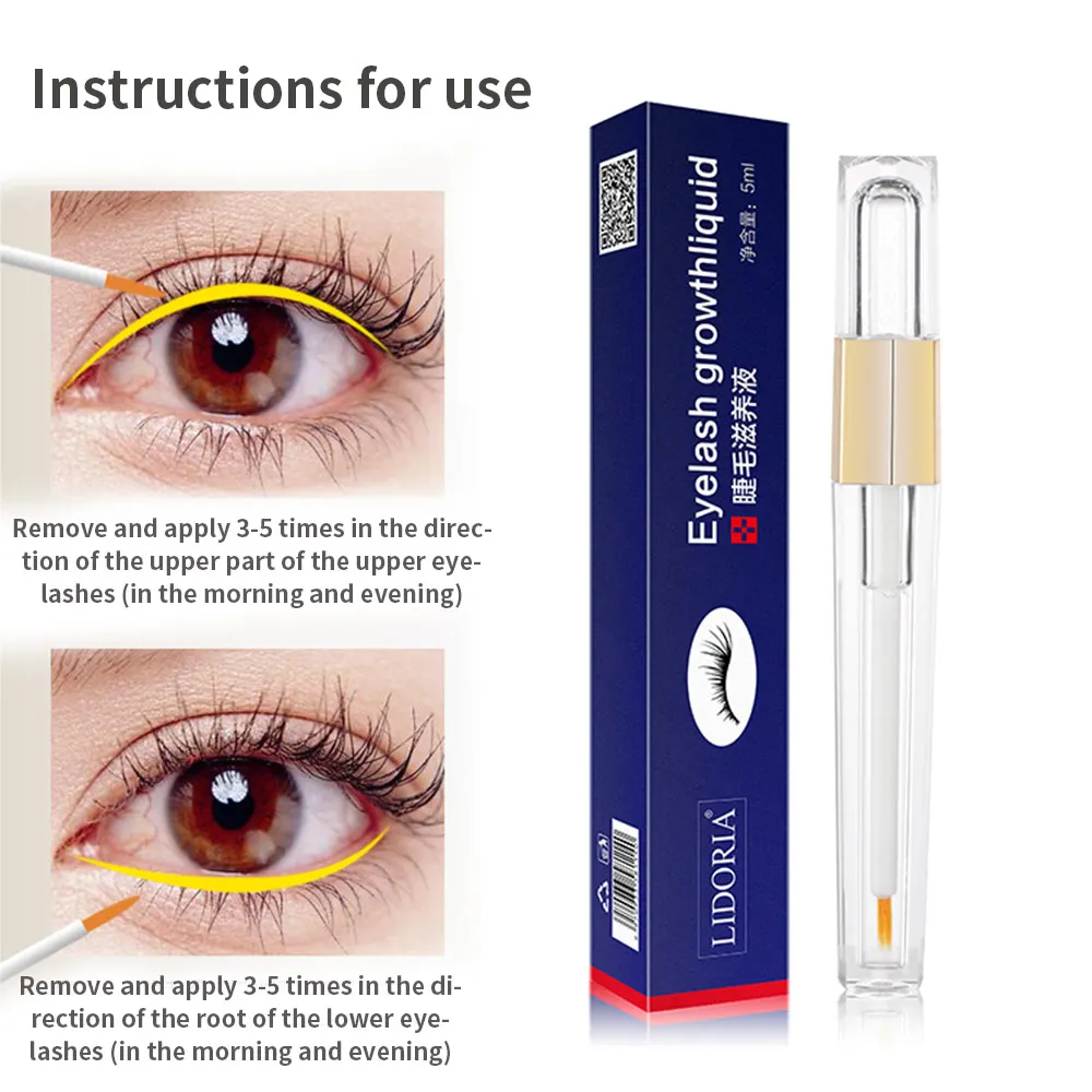 Waterproof Women Eyelash Growth Liquid Mascara Ointment 5ml Fashion 3D Fast Dry