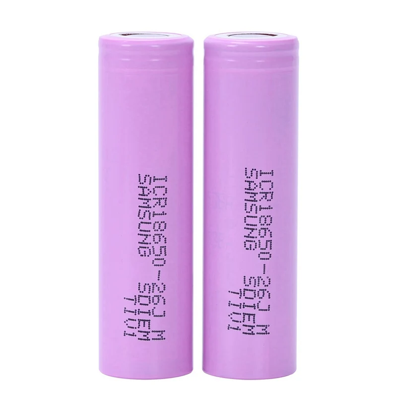 

New-2pcs 3.7V 2600mAh 18650 rechargeable li-ion Battery For ICR18650-26F ICR18650 26F 2600 mAH batteries
