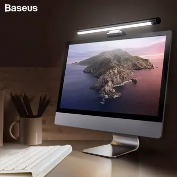 

Baseus Led Desk Lamp Adjustable Reading Screen Hanging Light Computer Eye Protection Lamp USB Rechargeable Light for Office Home