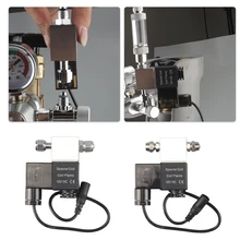 Válvula de solenoide co2 dc 12v saída aquário co2 sistema regulador elétrico baixa temperatura magnética para aquário tanque peixes